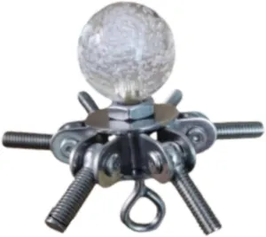 Tent Pole Connector Roof Center Bracket Steel Heavy Duty M8 Thread Connecting Head End Fittings for Outdoor Canopy Household