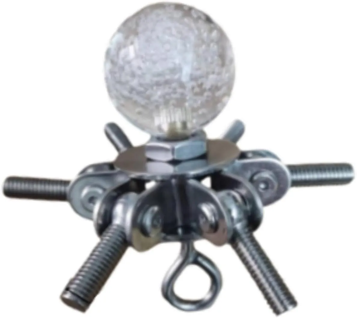 Tent Pole Connector Roof Center Bracket Steel Heavy Duty M8 Thread Connecting Head End Fittings for Outdoor Canopy Household