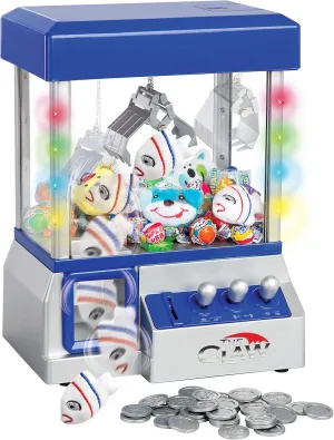 The Claw Toy Grabber Machine with Flashing lights & Sounds and Animal Plush - Features Electronic Claw Toy Grabber Machine, Animation, 4 Animal Plush & Authentic Arcade Sounds Exciting Play (Blue)