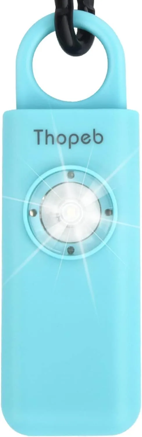 The Original Personal Safety Alarm for Womenn by Women– Loud Siren Birdie Sound, Strobe SOS LED Light, Be Safe with Personal Alarm– Self Defense Keychain for College Essentials (Aqua)
