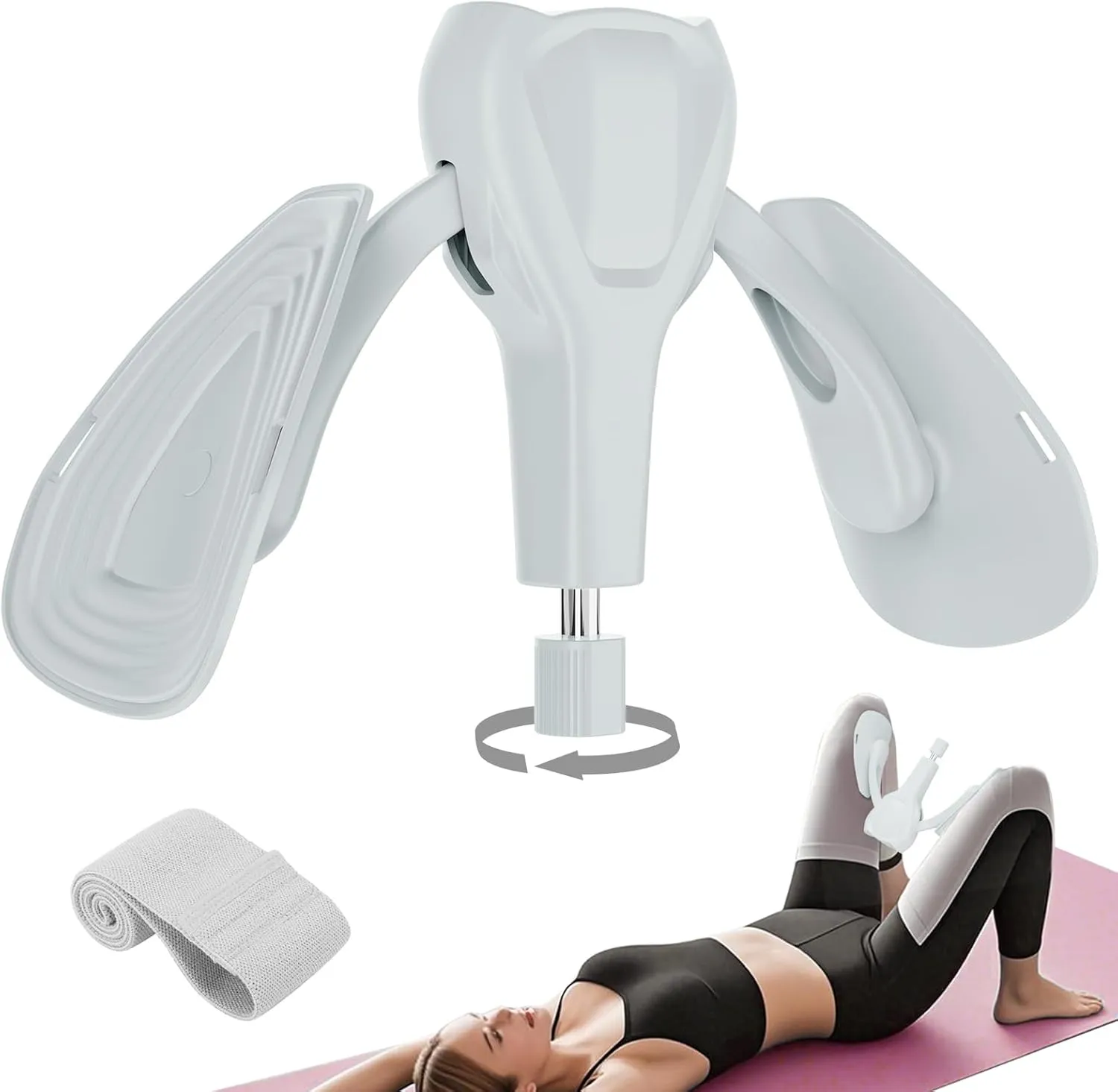 Thigh Master Hip Trainer Kegel Inner Thigh Exerciser, Pelvic Floor Muscle Device for Postpartum Rehabilitation, Leg Workout Equipment