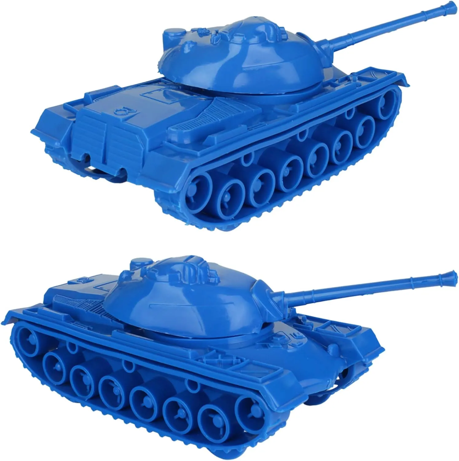 TimMee Toy Tanks for Plastic Army Men - Blue WW2 3pc - Made in USA