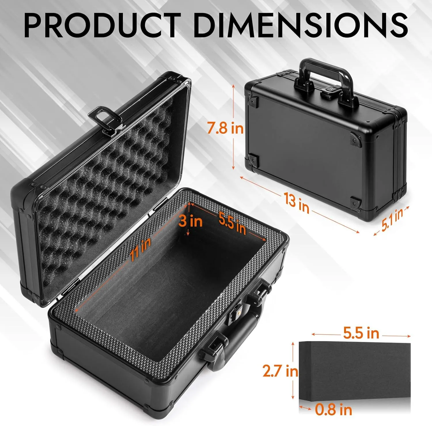 Top Loader Storage Box, Graded Card Storage Boxes, Trading Card Organizer Cases, PSA Card Case Slab Case Holder for Sports Cards, Holds 125  Top Loaders