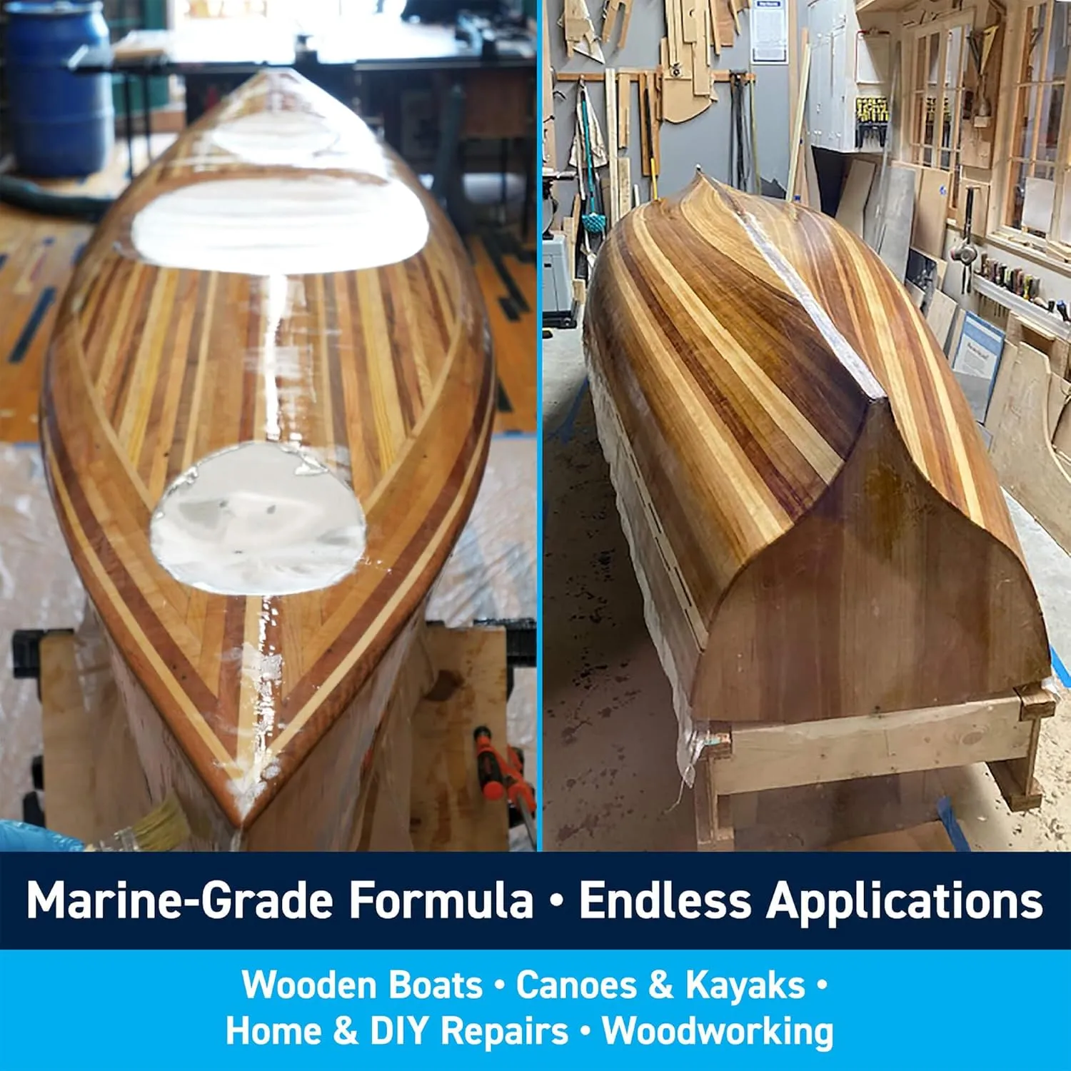 TotalBoat High Performance Epoxy Kit - Crystal Clear Marine Grade Resin and Hardener for Woodworking, Fiberglass, Wooden Boat Building and Repairs (1.5 Quart, Medium)