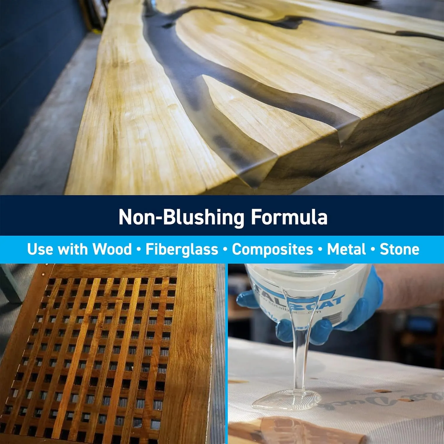TotalBoat High Performance Epoxy Kit - Crystal Clear Marine Grade Resin and Hardener for Woodworking, Fiberglass, Wooden Boat Building and Repairs (1.5 Quart, Medium)