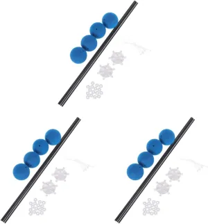 TOYANDONA 3pcs Set for Helicopters Training Gear Kit Blue Sponge Balls Lightweight Sturdy for Beginners Experts