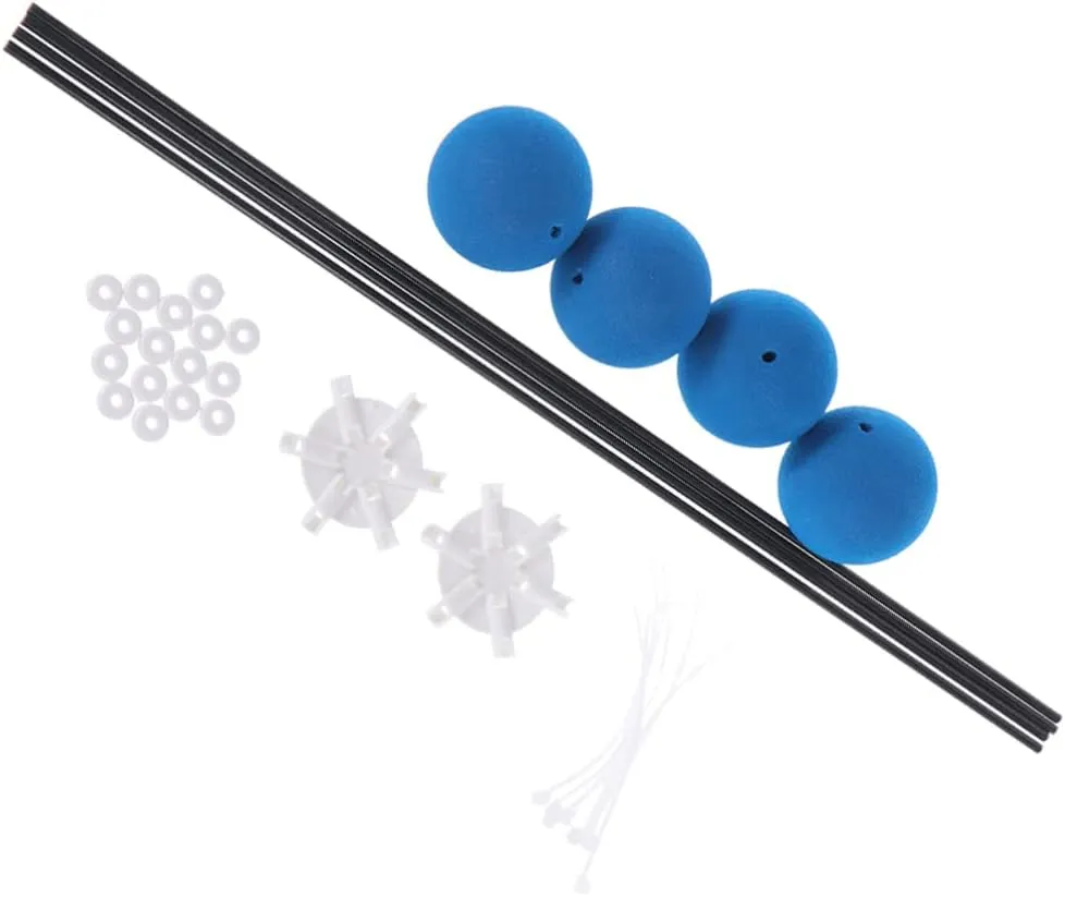 TOYANDONA 3pcs Set for Helicopters Training Gear Kit Blue Sponge Balls Lightweight Sturdy for Beginners Experts
