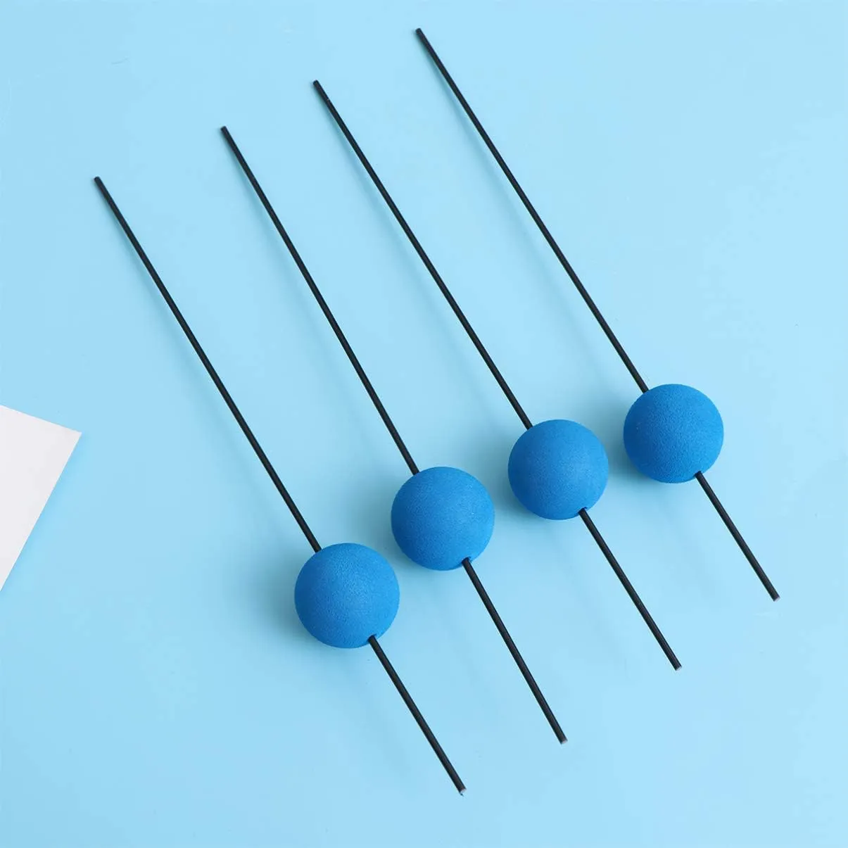 TOYANDONA 3pcs Set for Helicopters Training Gear Kit Blue Sponge Balls Lightweight Sturdy for Beginners Experts