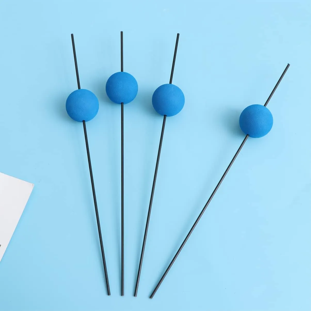 TOYANDONA 3pcs Set for Helicopters Training Gear Kit Blue Sponge Balls Lightweight Sturdy for Beginners Experts