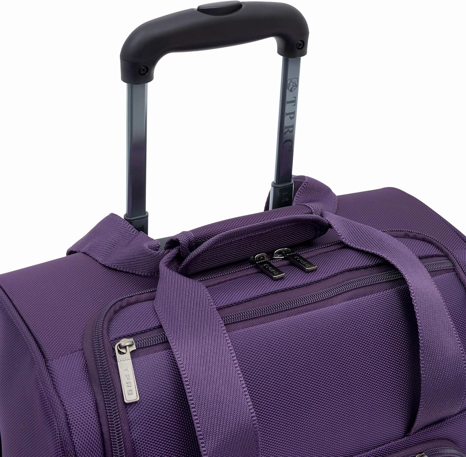 TPRC Smart Under Seat Carry-On Luggage with USB Charging Port, Purple, Underseater 15-Inch