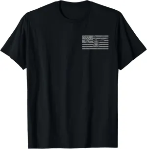 UH-60 Black Hawk Helicopter Vintage Flag 2-Sided Tee T-Shirt
