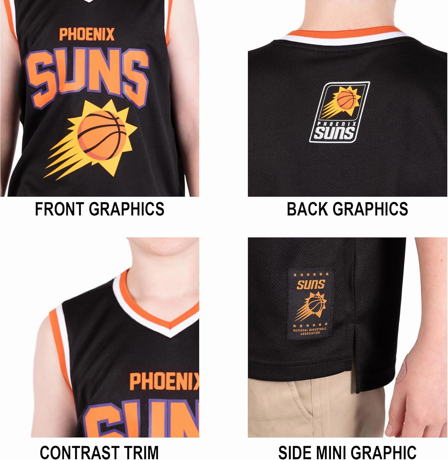 Ultra Game Youth NBA Official Sleeveless Mesh Tank Top Muscle T-Shirt