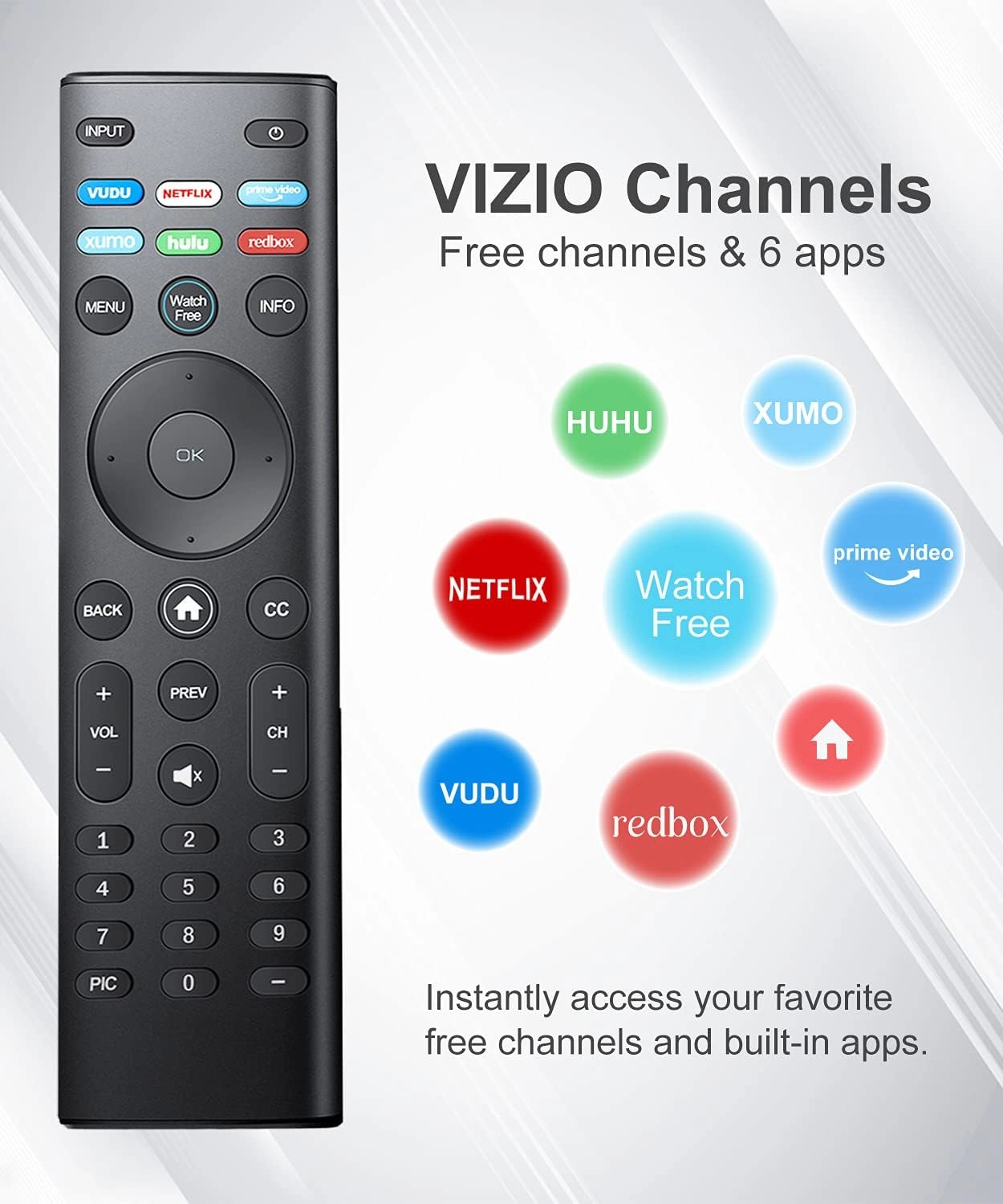 Universal Remote-Control Replacement for vizio D-Series M-Series V-Series UHD LED LCD Smart TV…