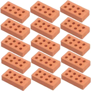 Uonlytech 200Pcs Miniature Wall Bricks Realistic DIY Simulation Bricks for Dollhouse Miniature Building Projects Effortless Assembly with Stable Pottery Clay Material