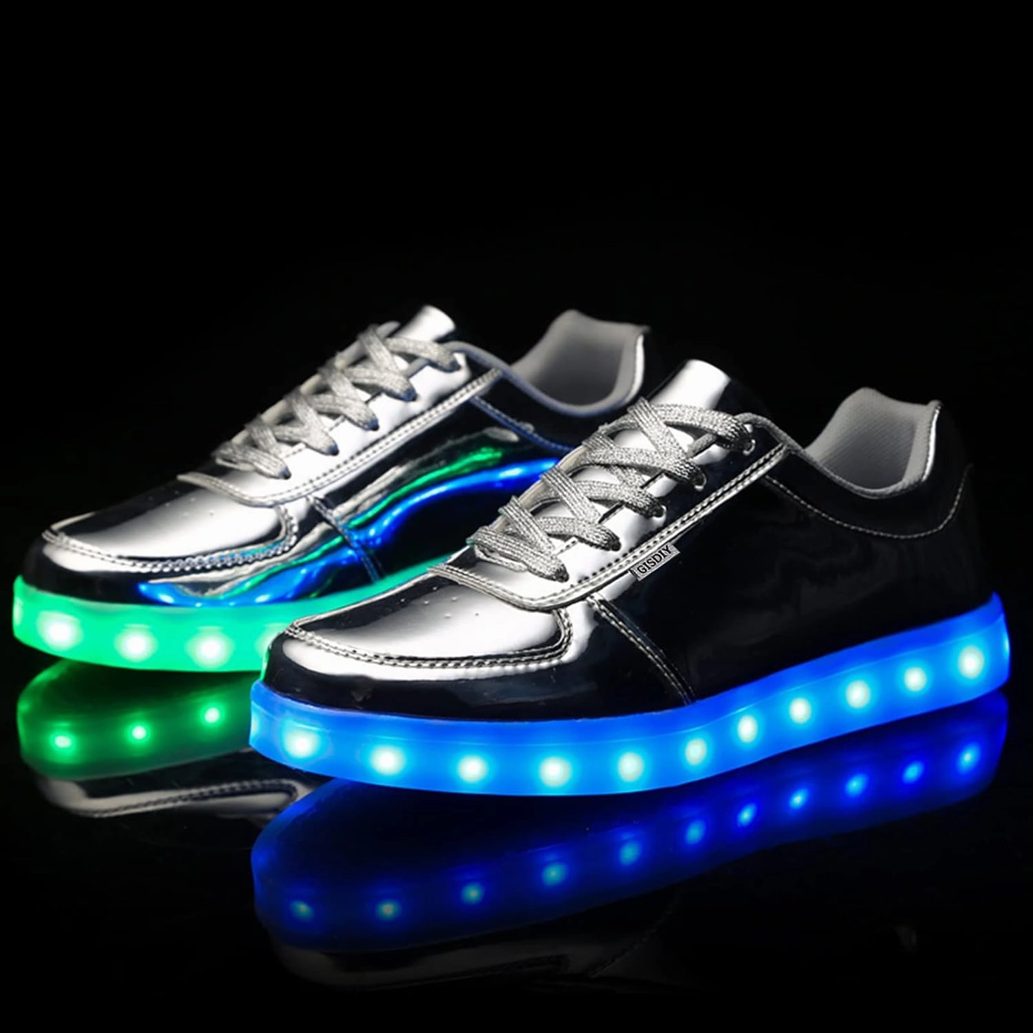 USB Adult Light Up Shoes Rechargeable Flashing Low Top LED Shoes Unisex Sports Dancing Sneakers