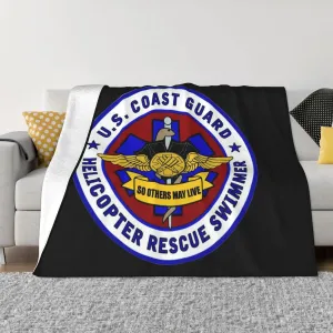 USCG Asts (Helicopter Rescue Swimmers),Super Soft Blanket, Winter Warm Blanket, Sofa Blanket, air Conditioning Blanket 80"x60"