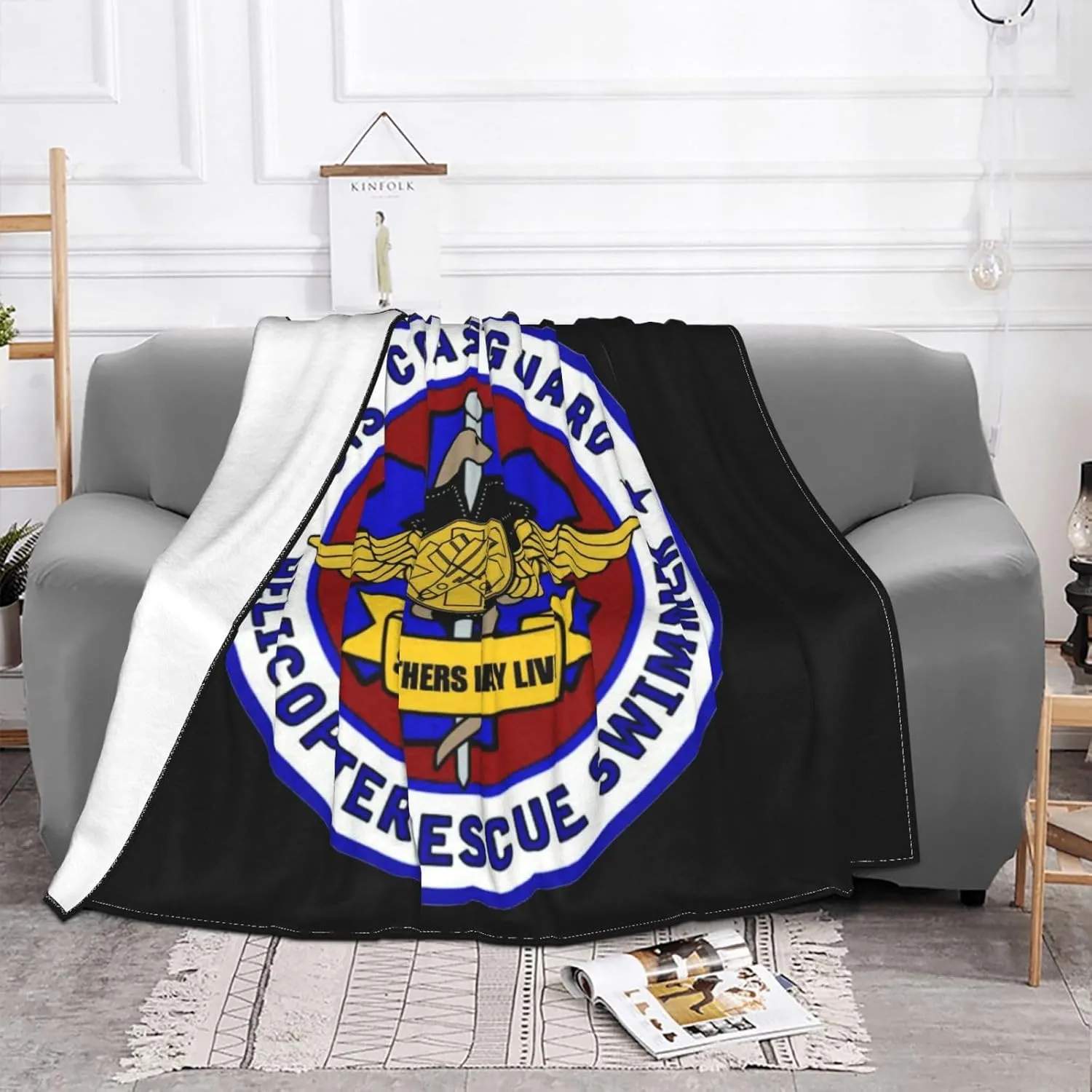 USCG Asts (Helicopter Rescue Swimmers),Super Soft Blanket, Winter Warm Blanket, Sofa Blanket, air Conditioning Blanket 80"x60"