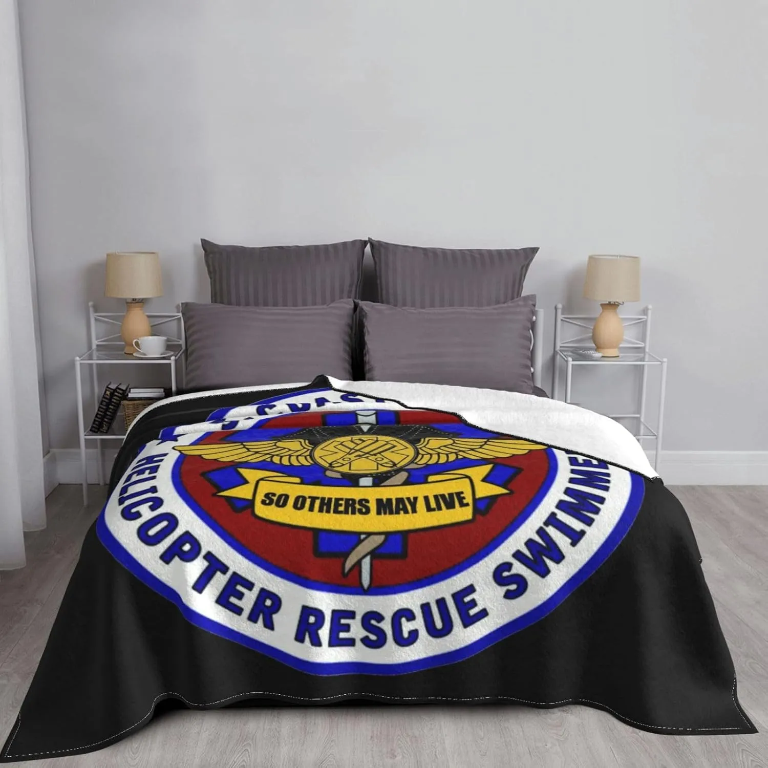USCG Asts (Helicopter Rescue Swimmers),Super Soft Blanket, Winter Warm Blanket, Sofa Blanket, air Conditioning Blanket 80"x60"