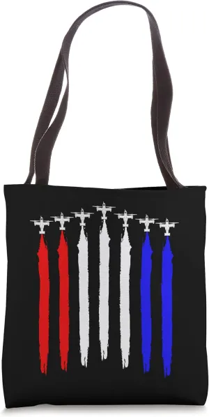 V-22 Osprey Helicopter Red White Blue Contrails Osprey Tote Bag