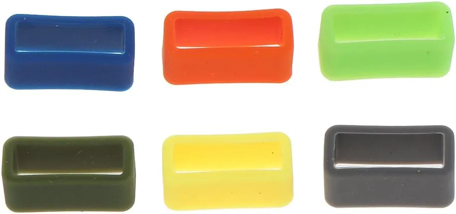 VAKUUM 12pcs Rubber Watch Strap Band Buckle Keeper Hoop Loop Holder Retainer 10-22mm (Color : 14mm)