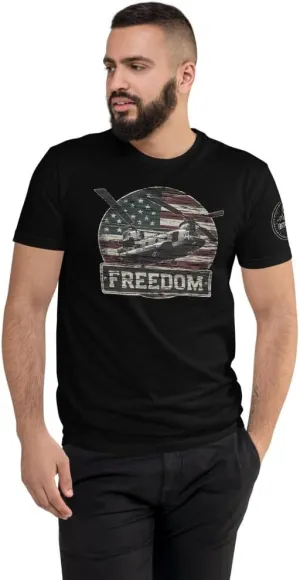 Vertical Speed Chinook Freedom Short Sleeve T-Shirt Black