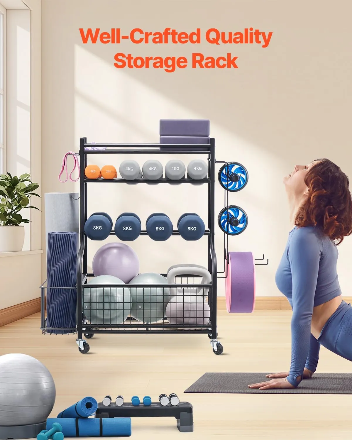 VEVOR Yoga Mat Storage Rack