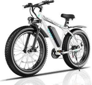 Vivi F26FUL Electric Bike Peak 1000W 26" x 4.0 Fat Tire Electric Bike with 48V 13Ah Removable Battery, 7Speed, Top 26Mph, Cruise Control, Up to 60 Miles for Commuting, Beach,Snow, UL2849 Certified