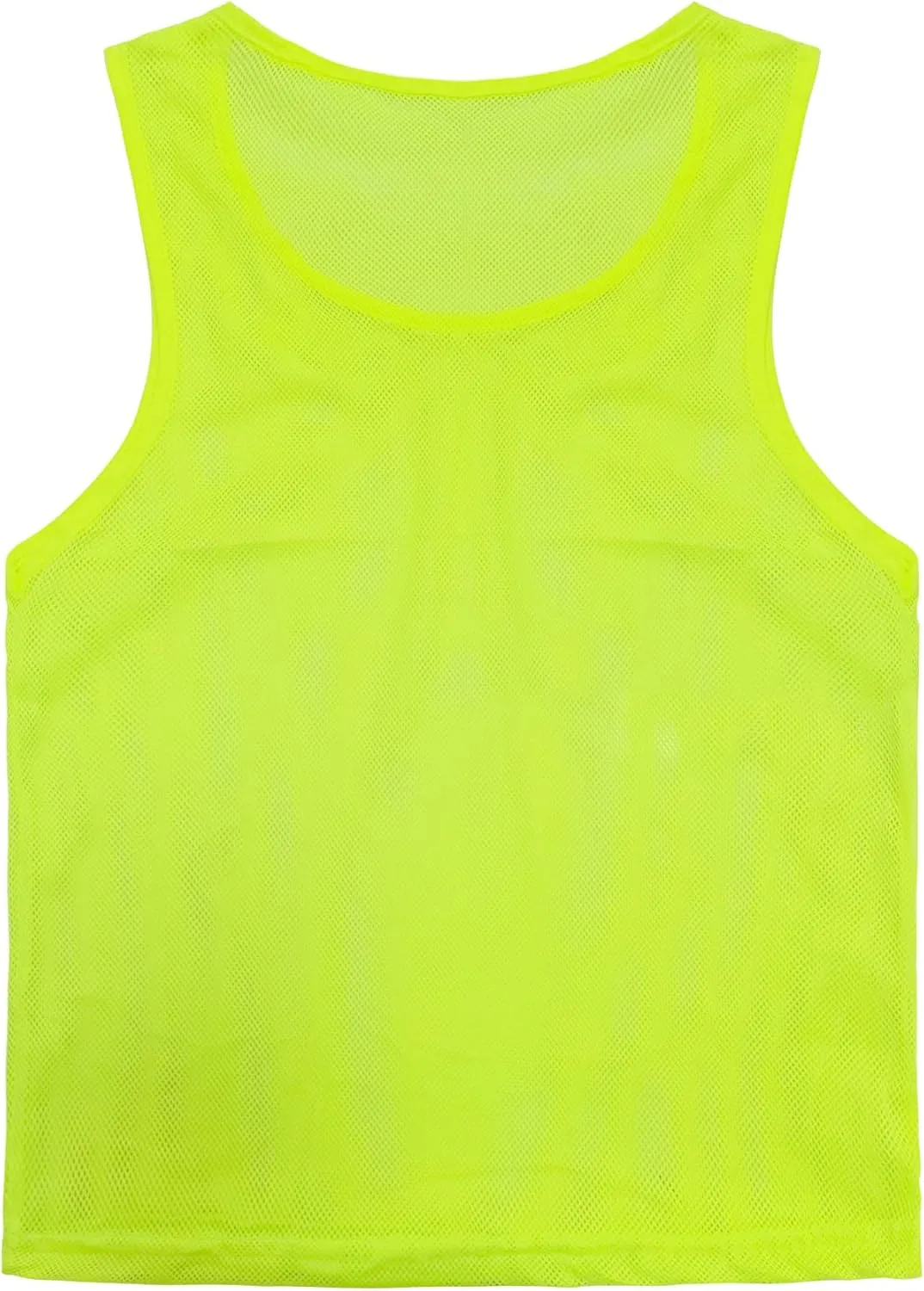 VOGRYE Pinnies Set of 12/24 Scrimmage Vests, Team Practice Sports for Child Youth/Adult, Lightweight Basketball Jersey