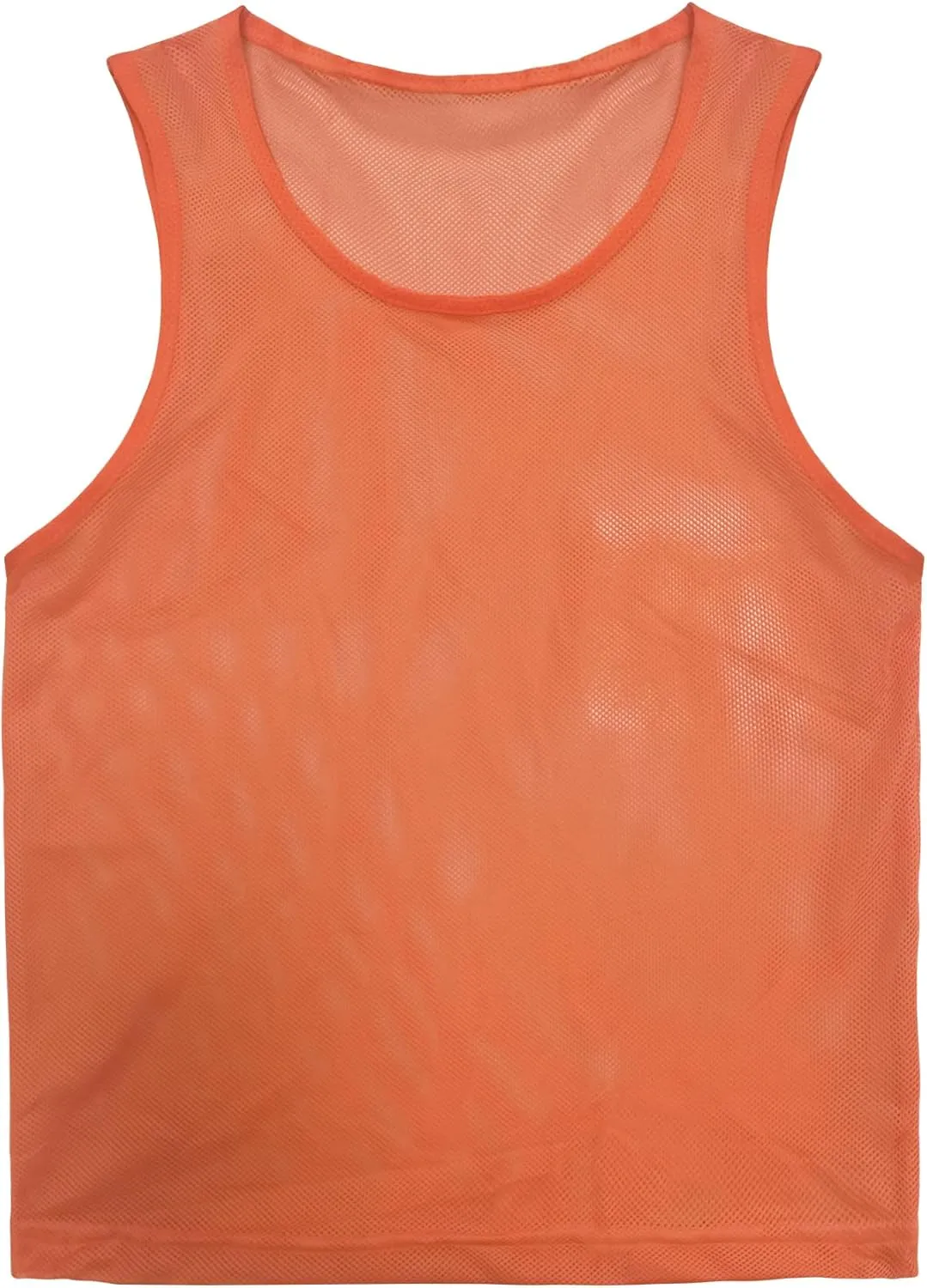 VOGRYE Pinnies Set of 12/24 Scrimmage Vests, Team Practice Sports for Child Youth/Adult, Lightweight Basketball Jersey