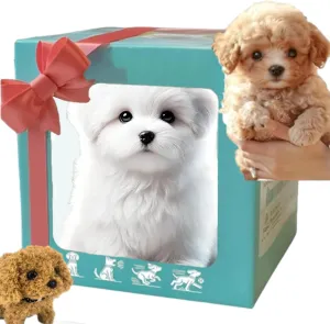 Voice Controlled Robot Puppy, Programmable Smart Robot Dog, Voice Control Rob-ot Puppy, Smart Rob-otic Dog, AI Rob-ots Do-gs for Walking, Barking, Tail Wagging (J1)