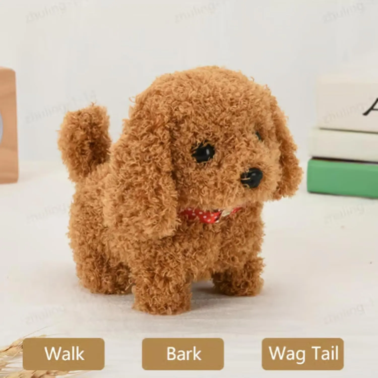 Voice Controlled Robot Puppy, Programmable Smart Robot Dog, Voice Control Rob-ot Puppy, Smart Rob-otic Dog, AI Rob-ots Do-gs for Walking, Barking, Tail Wagging (J1)