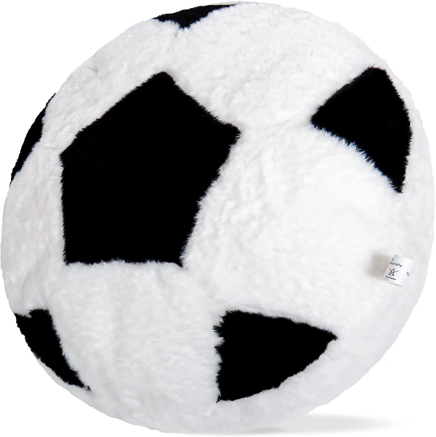 Wepop 18 Inch Fluffy Soccer Ball Pillow - Soft Plush Stuffed Animal Toy for Kids, Boys & Girls, Soccer Fans, Huggable Gift for Birthday, Christmas & Home Décor, Bedroom, Game Room, Sports Theme Party