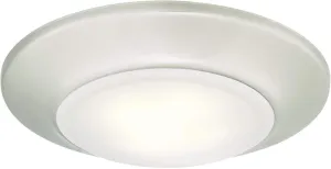 Westinghouse 6321900 Small LED Indoor/Outdoor Dimmable Surface Mount Wet Location, Brushed Nickel Finish with Frosted Lens, No Size