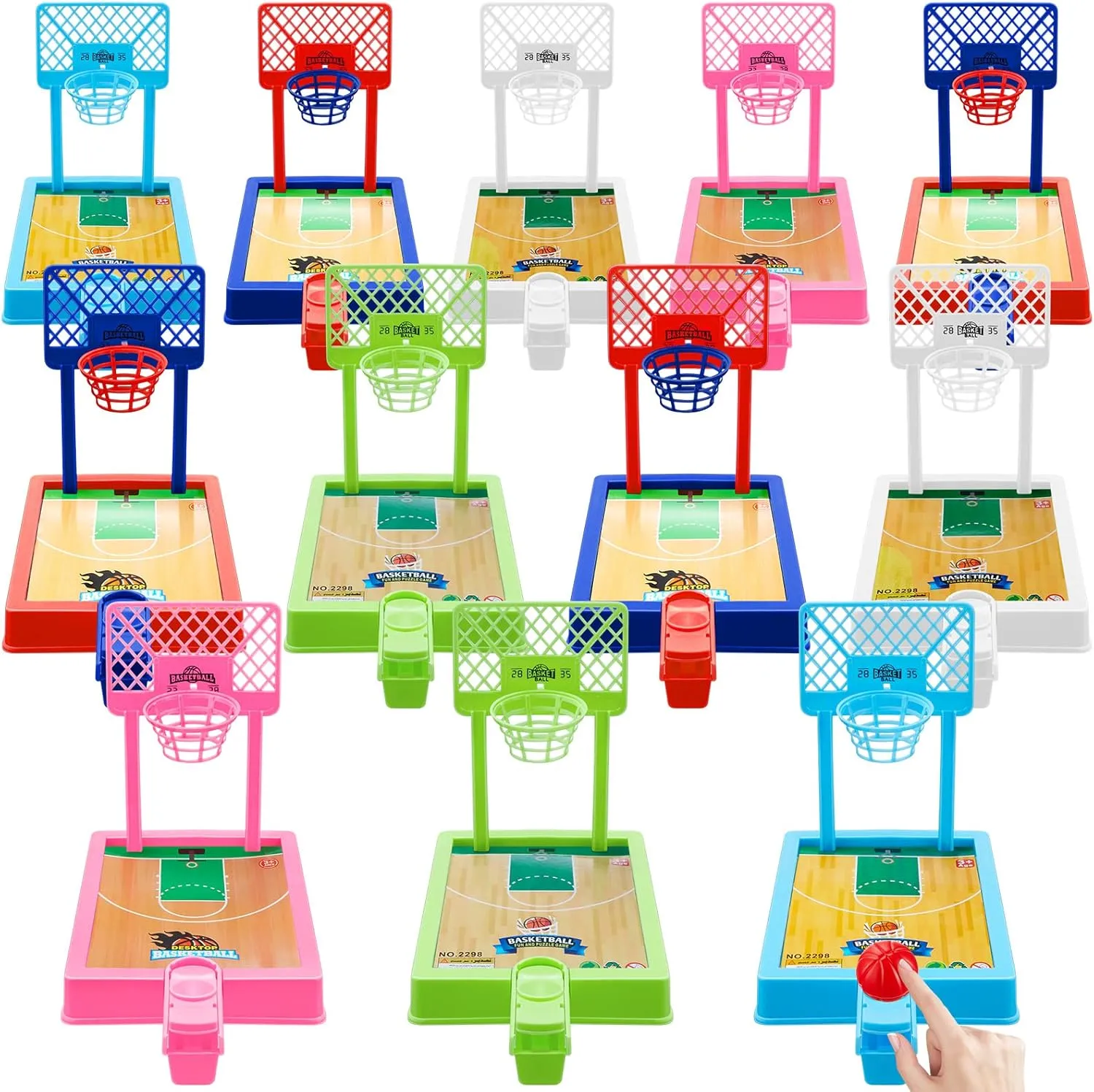 Wettarn 12 Pack Mini Basketball Game Desktop Arcade Basketball Game Basketball Party Favors Basketball Toys Tabletop Games for Goodie Bags Fillers Office Classroom Awards Stress Relief Toy