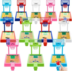 Wettarn 12 Pack Mini Basketball Game Desktop Arcade Basketball Game Basketball Party Favors Basketball Toys Tabletop Games for Goodie Bags Fillers Office Classroom Awards Stress Relief Toy
