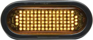 Whelen 6in. Oval Flashing LED Warning Light - Amber Lens, Model Number 5GA00FAR