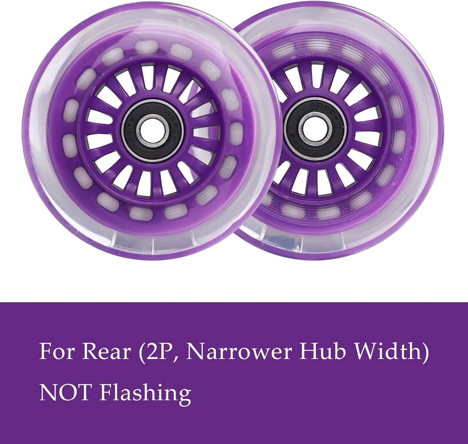 Wiggle Car Polyurethane Replacement Wheels Set Upgrade for Ride-on Toys (Purple)