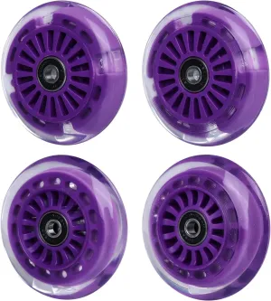 Wiggle Car Polyurethane Replacement Wheels Set Upgrade for Ride-on Toys (Purple)