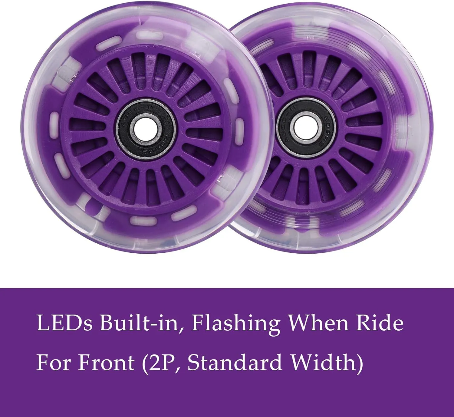 Wiggle Car Polyurethane Replacement Wheels Set Upgrade for Ride-on Toys (Purple)