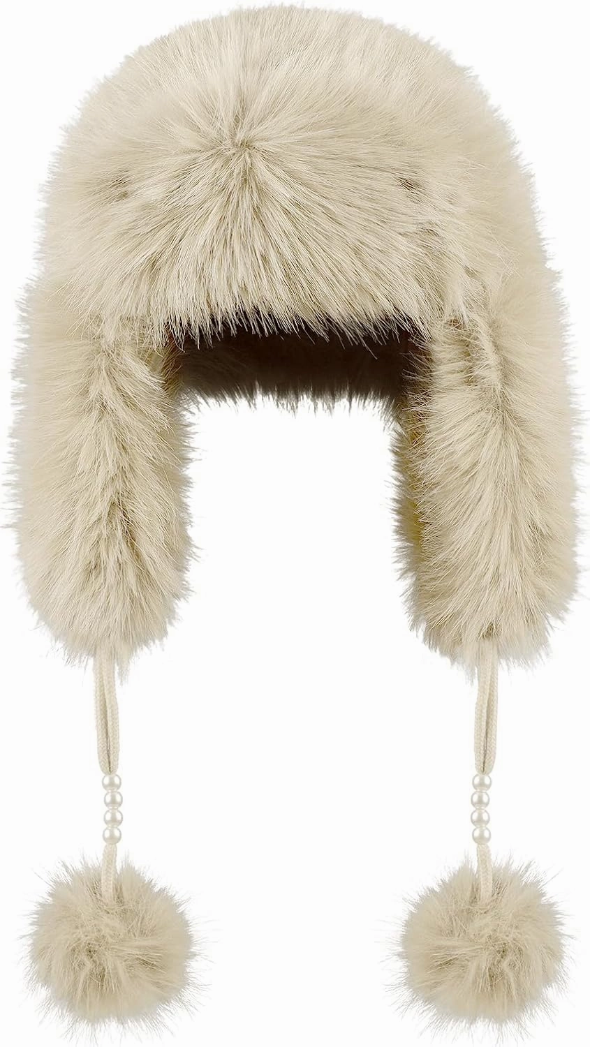 Women's Faux Fur Hats Winter Trooper Trapper Hats Cossak Russian Style Warm Winter Hats Hunting Hat Aviator Ski Hats