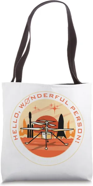 Wonderful Person on Mars Tote Bag
