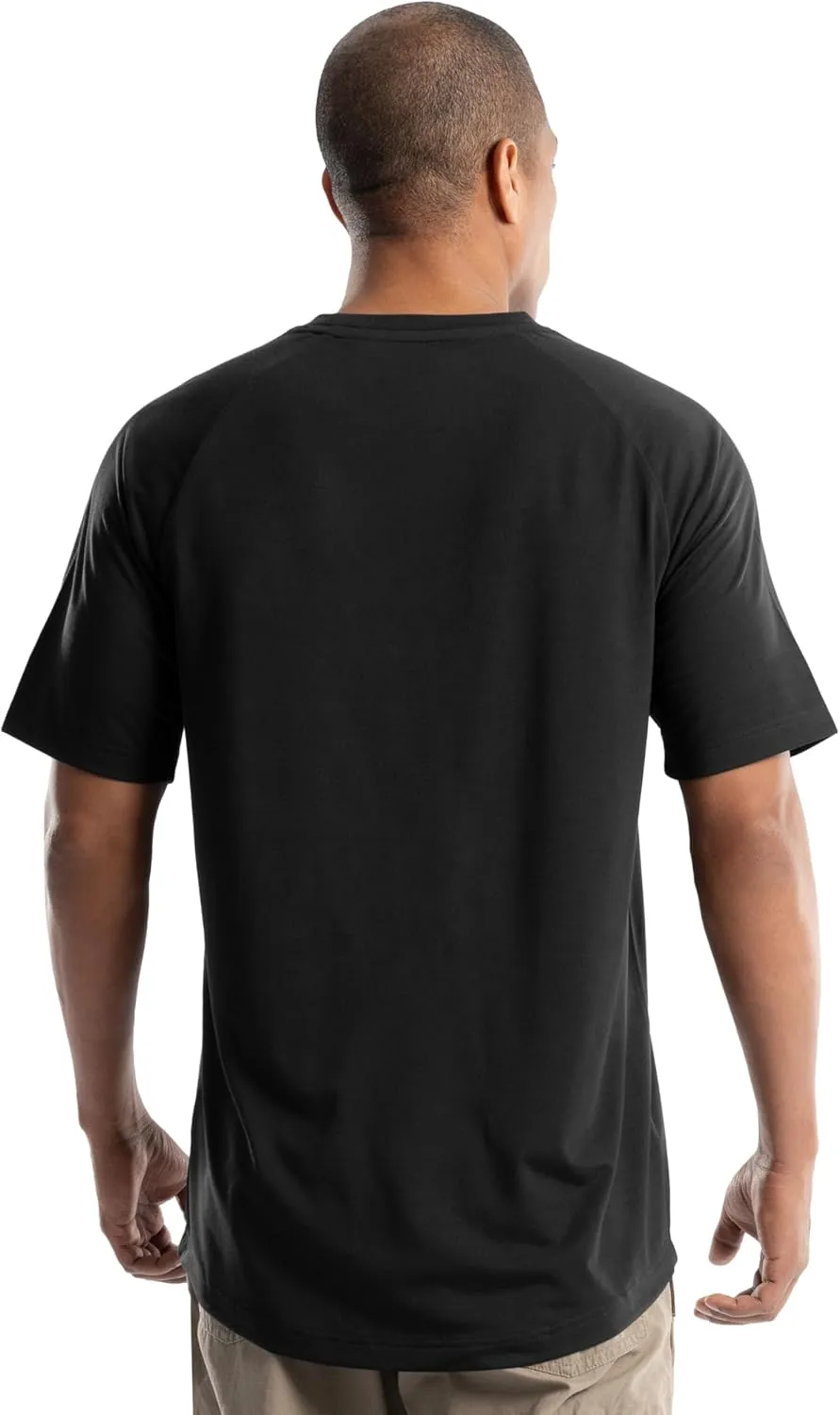 Wrangler Men's Short Sleeve UPF Protection Raglan Tee Shirt