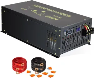WZRELB 8000W 24VDC to 120VAC Pure Sine Wave Solar Power Inverter Homeuse Car Inverter