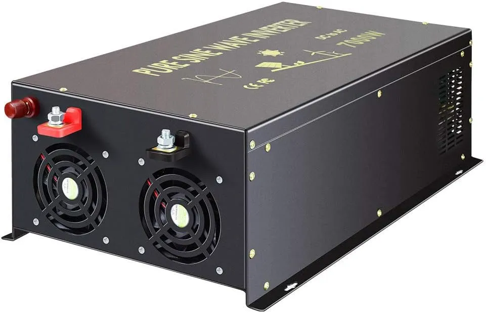 WZRELB Pure Sine Wave 7000W (14000W Surge) 24V Power Inverter DC to AC Power - Solar, RV (RBP-700024)