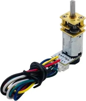 Xianglaa-Motor GA12-N20 Mini DC Geared Motor, Hall Encoder Speed Measuring Code Smart Car Robot Mini Small Motor 3v6v12v (Size : 6v 50RPM)