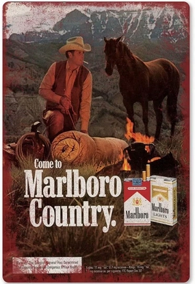 xiaohei, Tin Sign Come To Marlboro Country Vintage Metal Poster Cafe Bar Shop Home Mural Wall Plaque 12x17 Inches