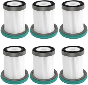 XIBANY 6PCS Replacement for Puppyoo Cyclone Cordless Vacuum Cleaner Home Handheld Stick T11 / T11 Pro Washable Hepa Filter Set Parts