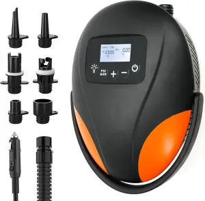 XSY 20PSI Paddle Board Pump,Dual Stage Inflation & Deflation Function Sup Air Pump for Inflatables,12 Volt Sup Electric Pump,Sup Pump for Paddle Boards, Boats & Kayaks