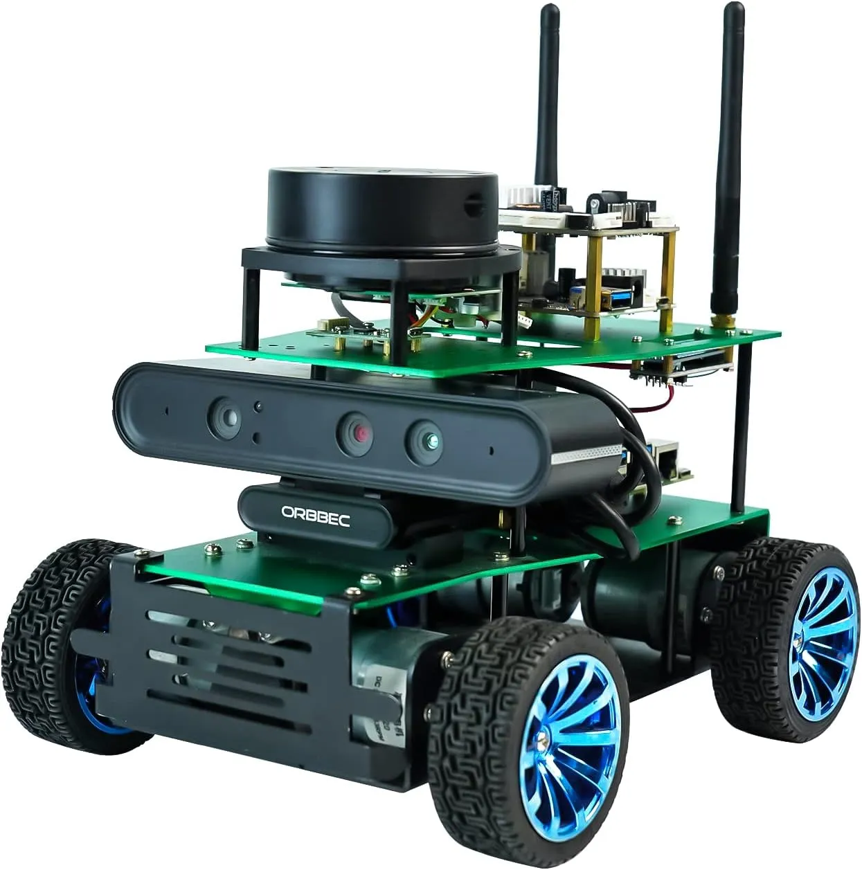 Yahboom Adult AI Programmable Python Robotic Jetson Nano 4GB SUB ROS Automatic Navigation Racing Robot Cost-Effective Kit (X1 Basic Ver-Without Nano)