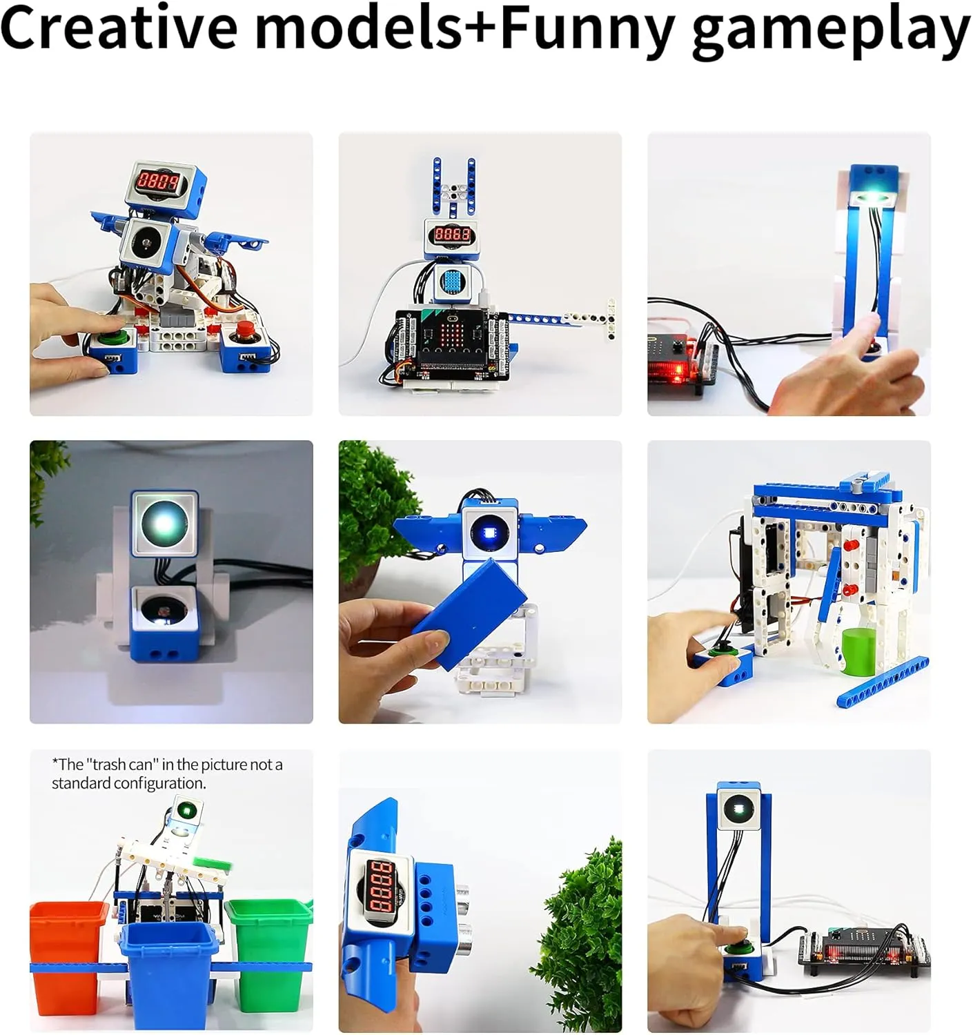 Yahboom Building Block Programming Kit Sensor Module for Kids with Micro bit V2 STEM Coding DIY Robot Kit Micro bit Programmabl Education Learn Toy for 8 